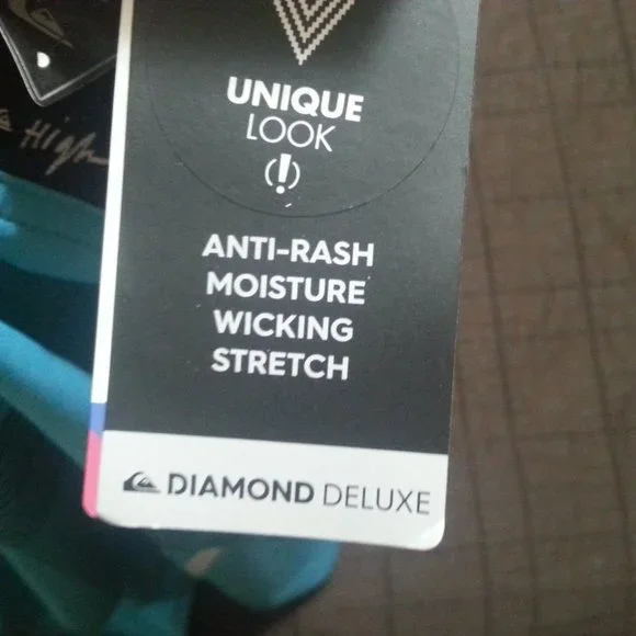 Quiksilver High Line Board Shorts Surf Swim Trunks Water Repellent- Anti-Rash - Picture 8 of 16